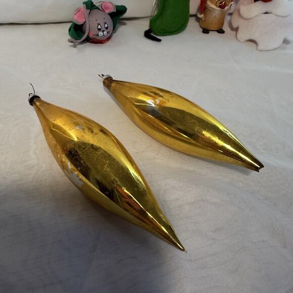 Lot Of Vintage 1960’s Christmas Ornaments West Germany Glass, Handmade, Etc - Picture 5 of 10